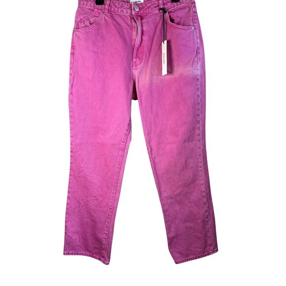 ROLLA'S Original Straight Jeans in Layla Magenta 32 New Womens Denim Pants - Picture 5 of 12